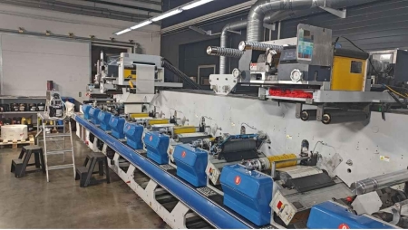 Установка флексографской печатной машины ZJR-350G для Tipografija Maxiprint, Беларусь
